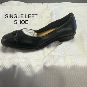 AMPUTEE SINGLE LEFT Shoe Clarks Womens 7 Black Leather Flats New